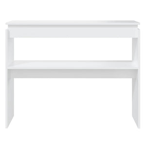 Tavolo Consolle Bianco 102x30x80 cm in Truciolato 808323