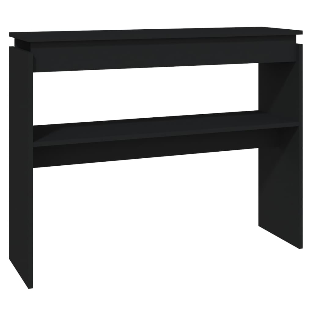 Tavolo Consolle Nero 102x30x80 cm in Truciolato 808324