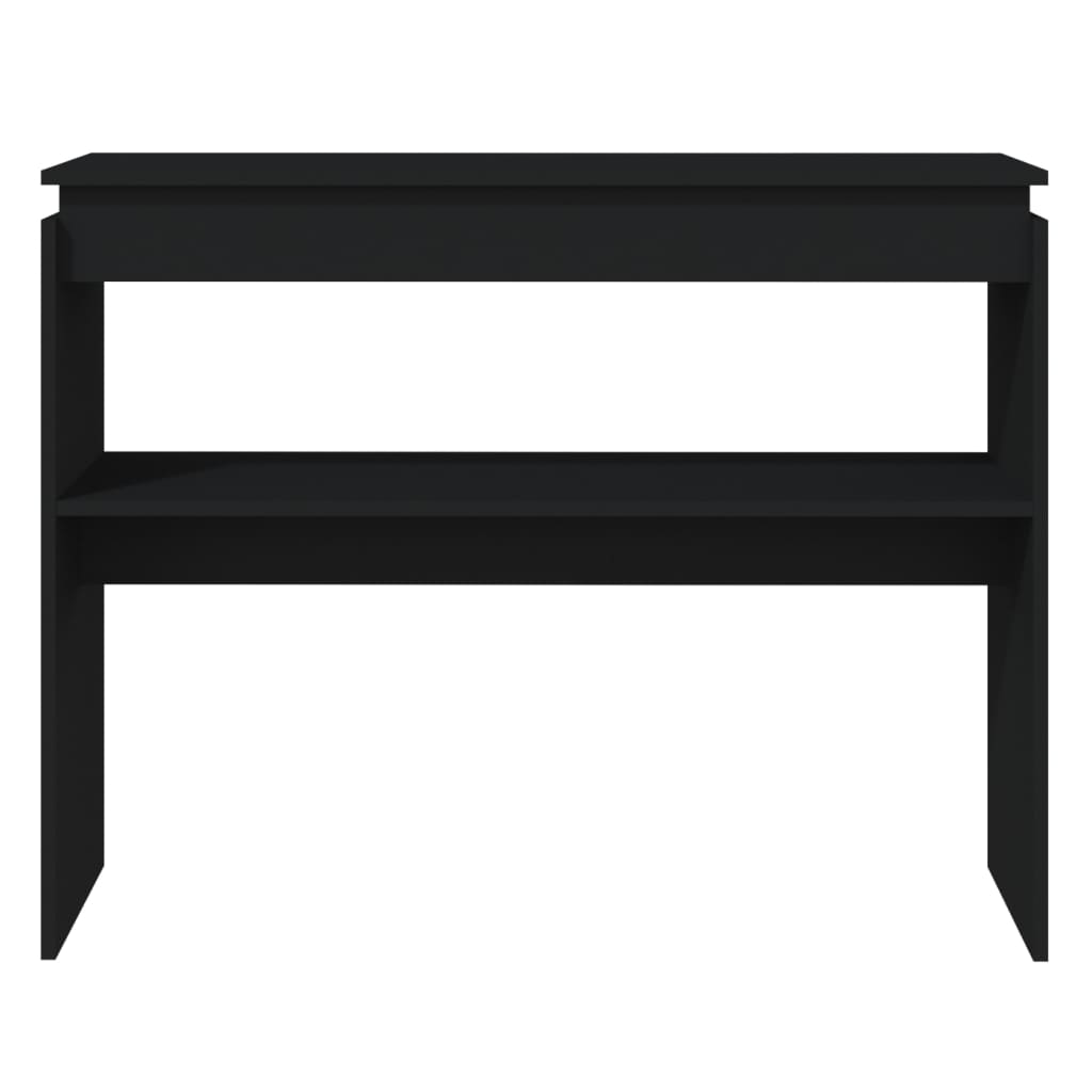 Tavolo Consolle Nero 102x30x80 cm in Truciolato 808324