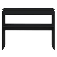 Tavolo Consolle Nero 102x30x80 cm in Truciolato 808324