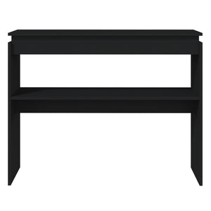 Tavolo Consolle Nero 102x30x80 cm in Truciolato 808324