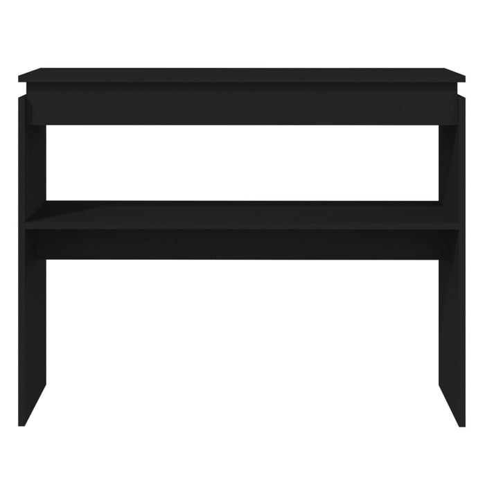 Tavolo Consolle Nero 102x30x80 cm in Truciolato 808324