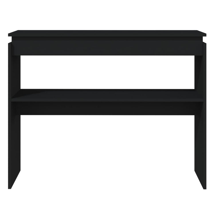 Tavolo Consolle Nero 102x30x80 cm in Truciolato 808324