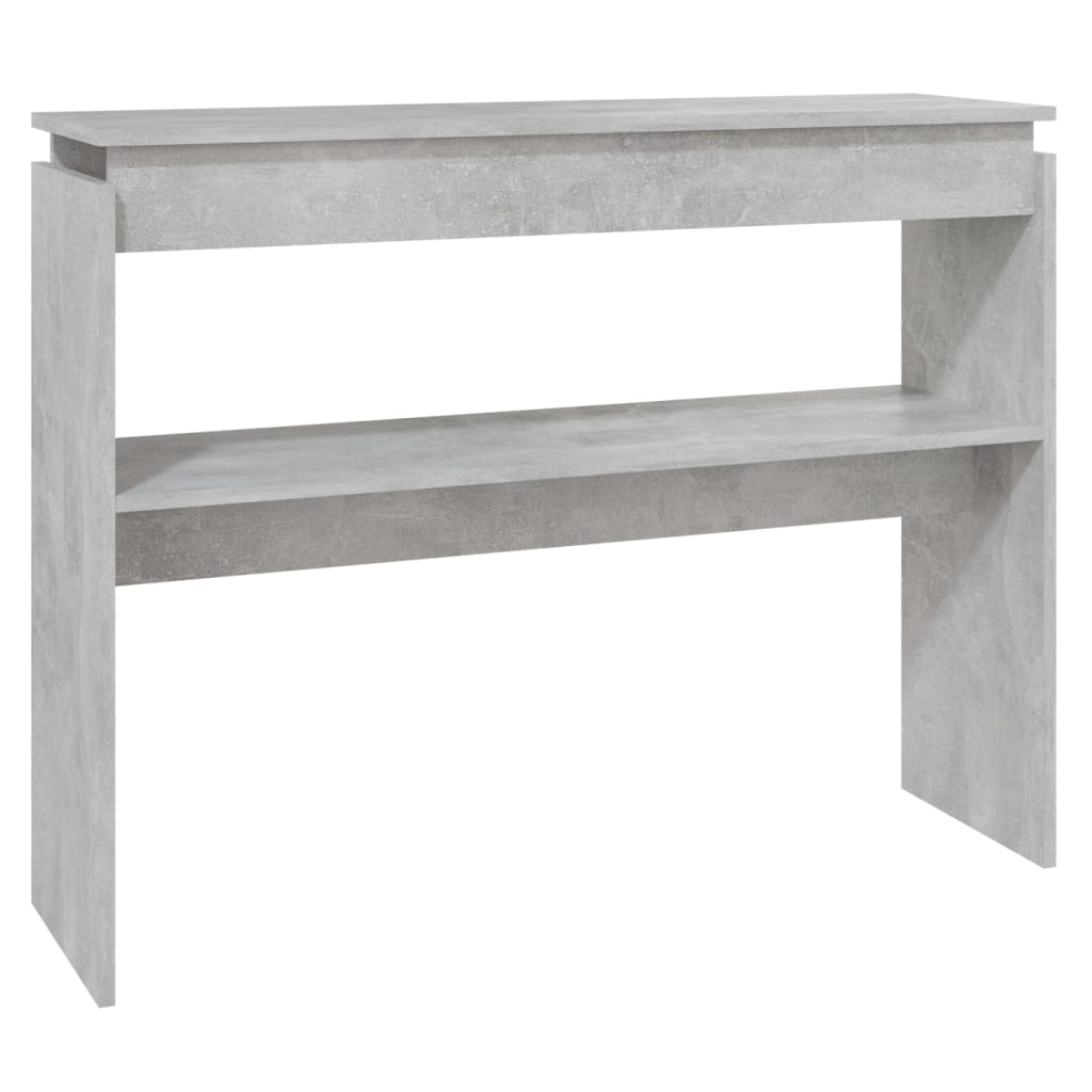 Tavolo Consolle Grigio Cemento 102x30x80 cm in Truciolato 808327