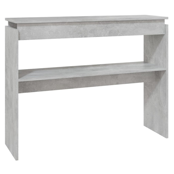 Tavolino Consolle Grigio Cemento 102x30x80cm Legno Multistrato 808327