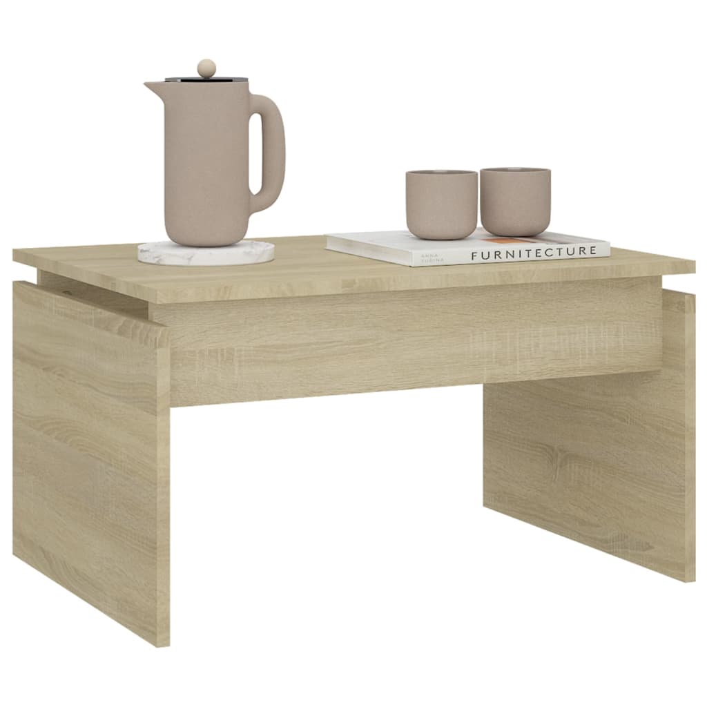 Tavolino da Salotto Rovere Sonoma 68x50x38 cm Legno Multistrato 808335