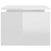 Tavolino da Salotto Bianco Lucido 68x50x38 cm in Truciolato cod mxl 14856