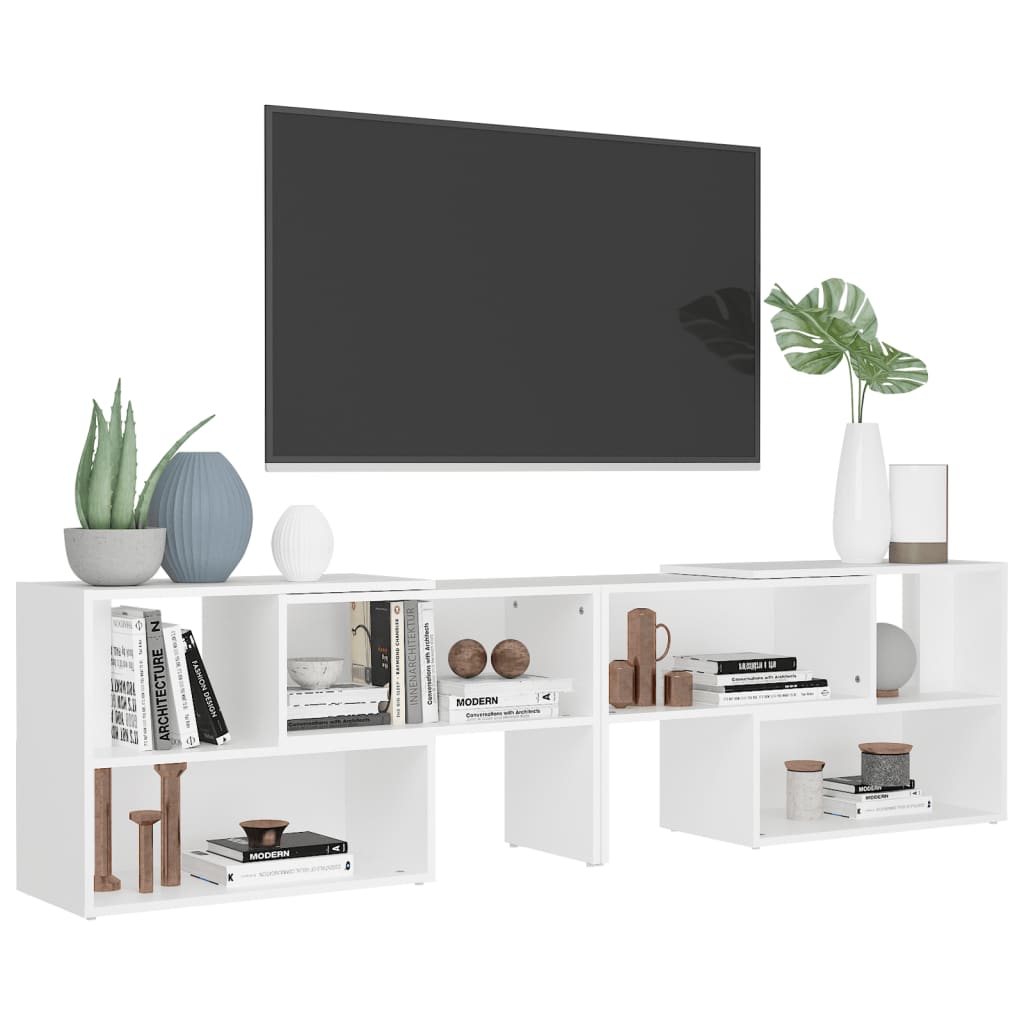 Mobile TV Bianco 149x30x52 cm in Truciolato cod mxl 18335