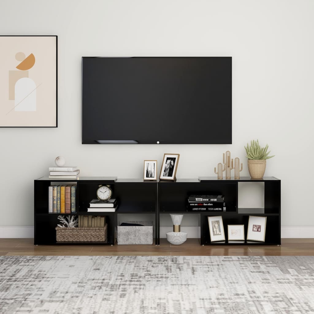 Mobile TV Nero 149x30x52 cm in Truciolato cod mxl 16169