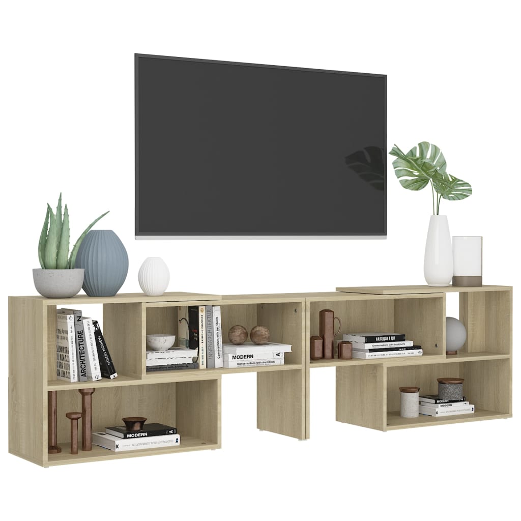 Mobile Porta TV Rovere Sonoma 149x30x52 cm in Legno Multistrato 808362