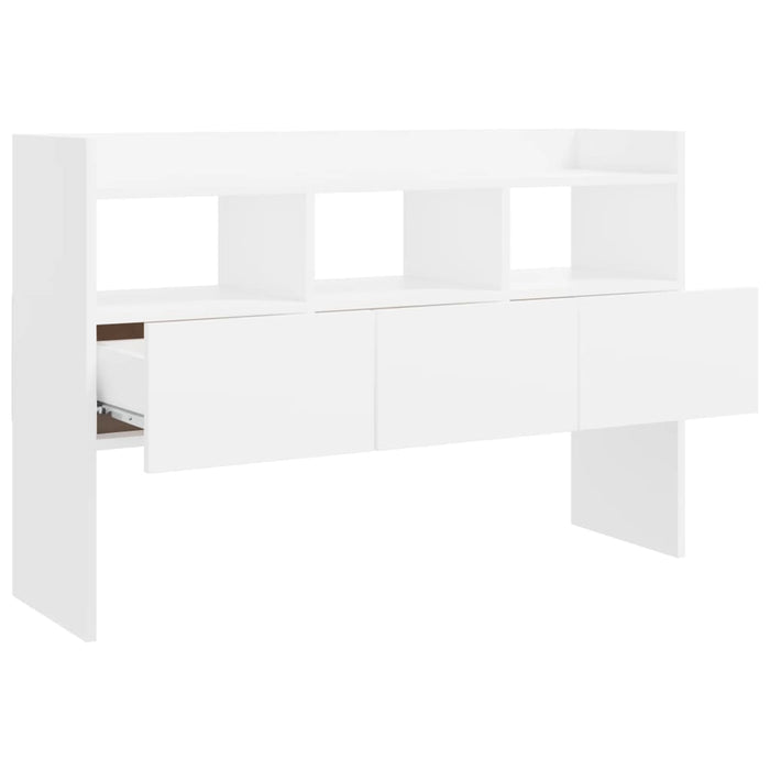 Credenza Bianca 120x30,5x70 cm in Legno Multistrato 808377