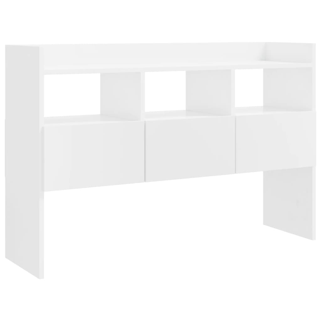 Credenza Bianca Lucido 105x30x70 cm in Truciolato 808383