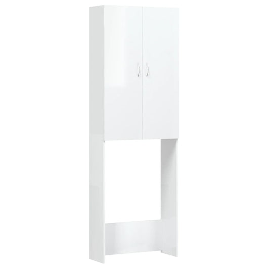 Mobile per Lavatrice Bianco Lucido 64x25,5x190 cm cod mxl 75903