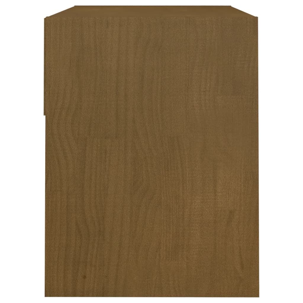 Comodino 40x31x40 cm Marrone Miele Legno Massello di Pino