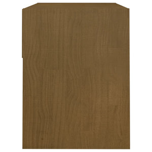 Comodino 40x31x40 cm Marrone Miele Legno Massello di Pino 808069