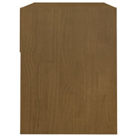 Comodini 2 pz 40x31x40 cm Marrone Miele Legno Massello di Pino 808070