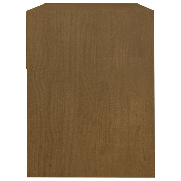 Comodini 2 pz 40x31x40 cm Marrone Miele Legno Massello di Pino 808070