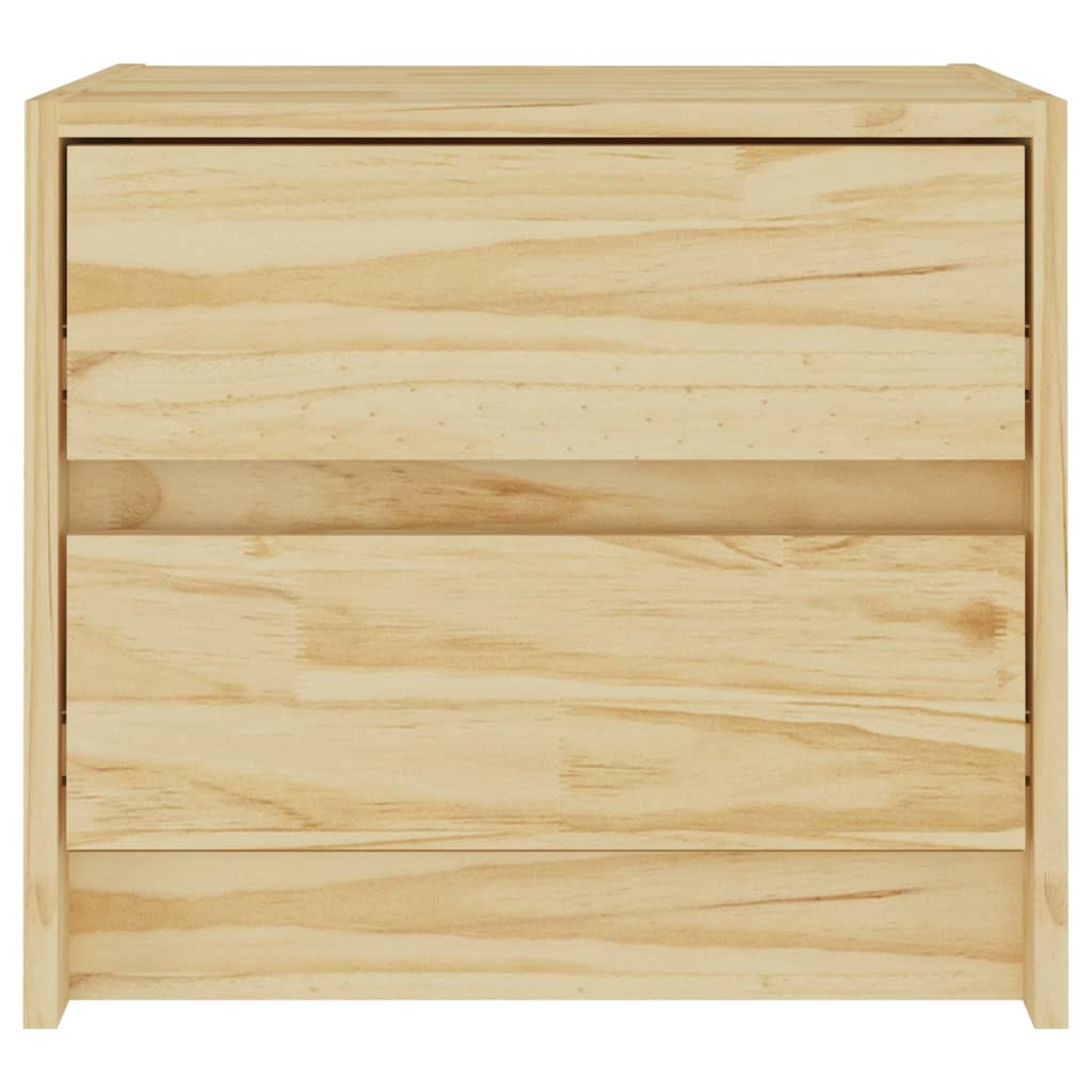 Comodino 40x30,5x35,5 cm in Legno Massello di Pino 808073