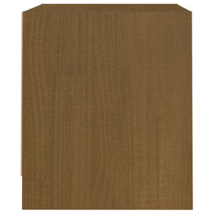 Comodino Miele 40x30,5x35,5 cm in Legno Massello di Pino 808079