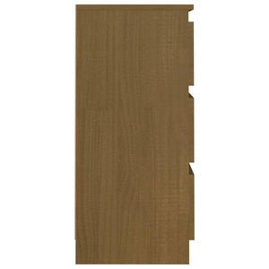 Comodino Miele 40x29,5x64 cm in Legno Massello di Pino cod mxl 30086