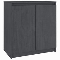 Credenza Grigia 60x36x65 cm in Legno Massello di Pino cod mxl 8648