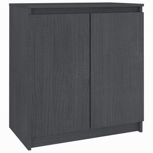 Credenza Grigia 60x36x65 cm in Legno Massello di Pino cod mxl 8648