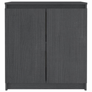 Credenza Grigia 60x36x65 cm in Legno Massello di Pino cod mxl 8648