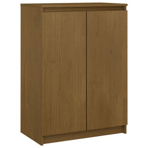 Credenza Marrone Miele 60x36x84 cm in Legno Massello di Pino 808111