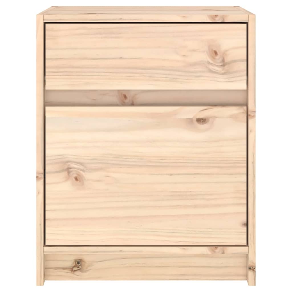 Comodini 2 pz 40x31x50 cm in Legno Massello di Pino 808124