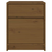 Comodini 2 pz Marrone Miele 40x31x50 cm Legno Massello di Pino 808130