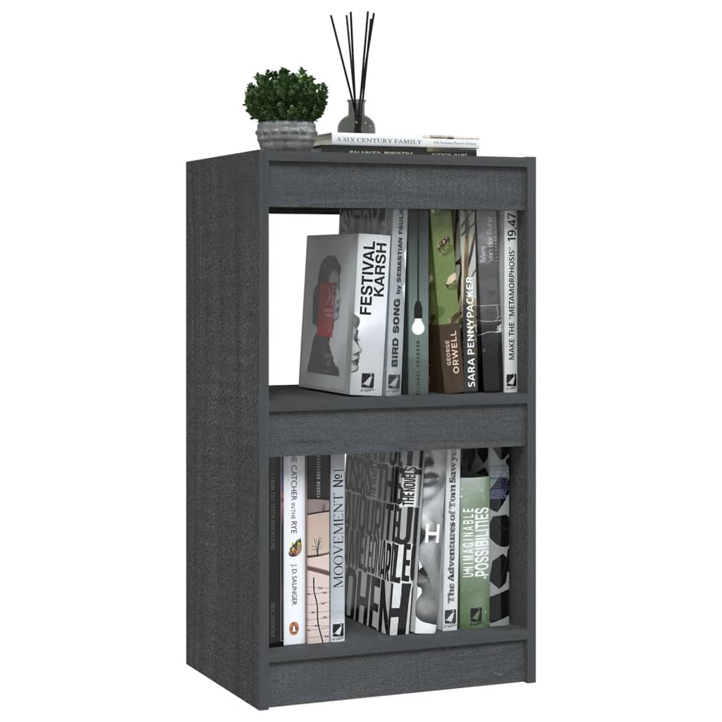 Libreria Grigia 40x30x71,5 cm in Legno Massello di Pino cod mxl 18611