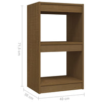 Libreria Marrone Miele 40x30x71,5 cm in Legno Massello di Pino 808136