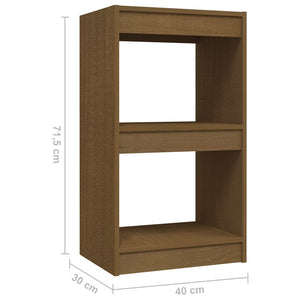 Libreria Marrone Miele 40x30x71,5 cm in Legno Massello di Pino 808136