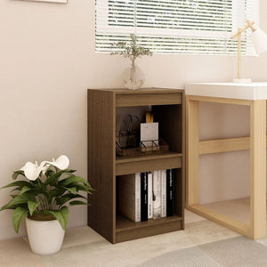 Libreria Marrone Miele 40x30x71,5 cm in Legno Massello di Pino 808136