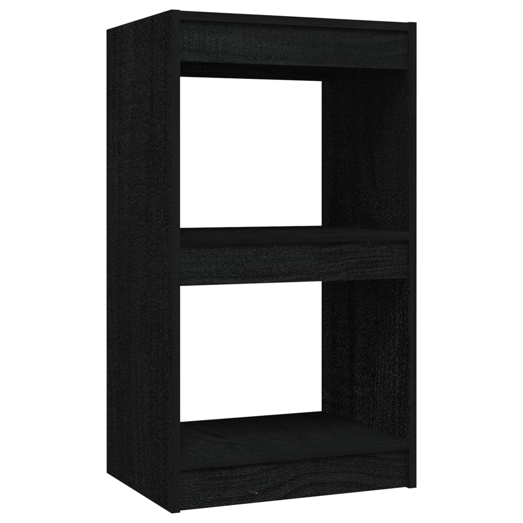 Libreria Nera 40x30x71,5 cm in Legno Massello di Pino cod mxl 25207