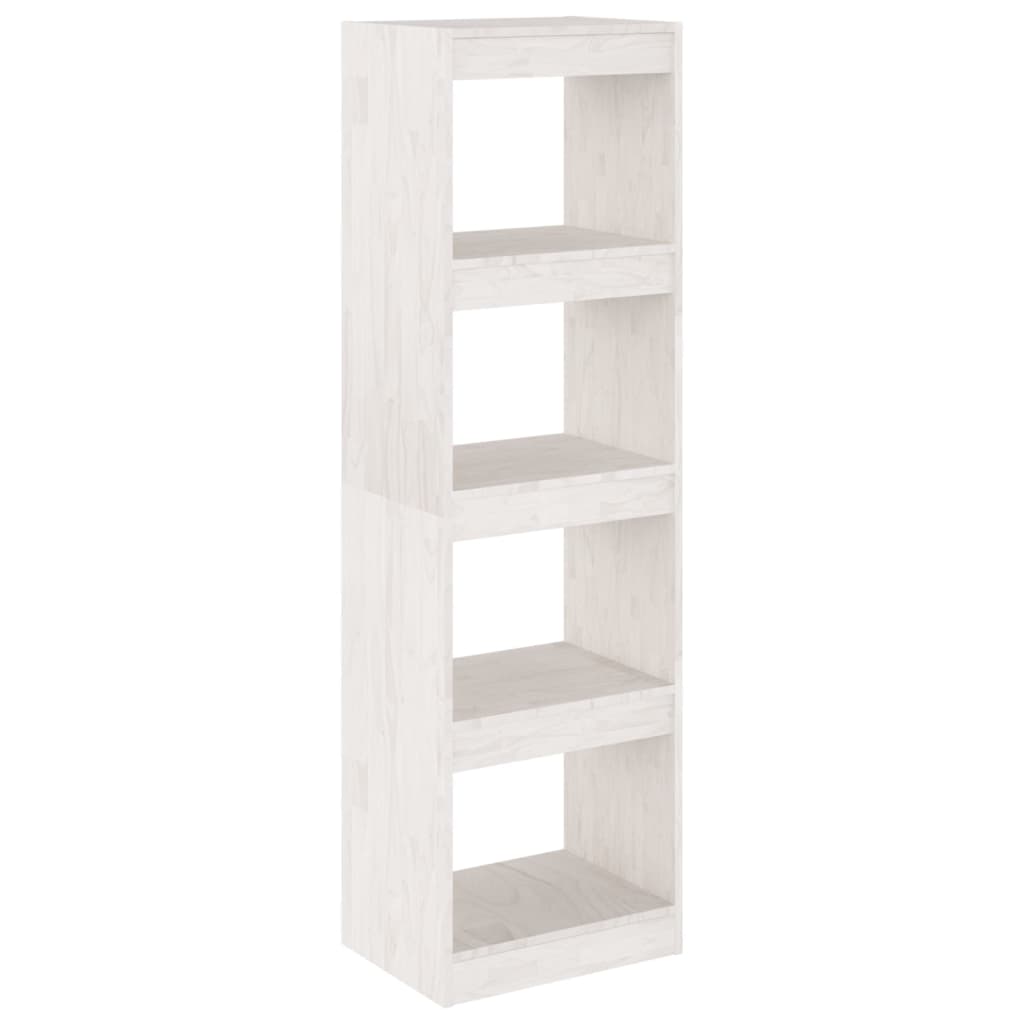 Libreria/Divisorio Bianco 40x30x135,5 cm Legno Massello di Pino cod mxl 24939