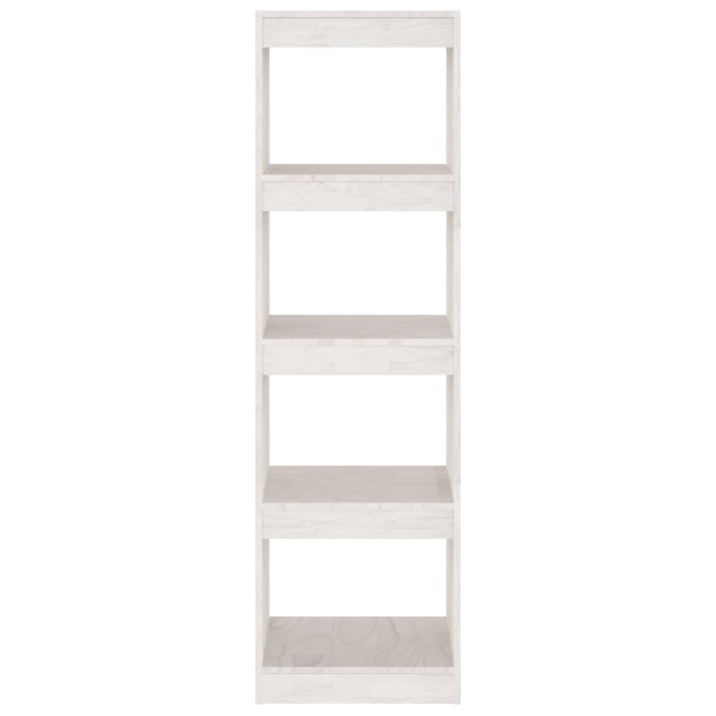 Libreria/Divisorio Bianco 40x30x135,5 cm Legno Massello di Pino cod mxl 24939