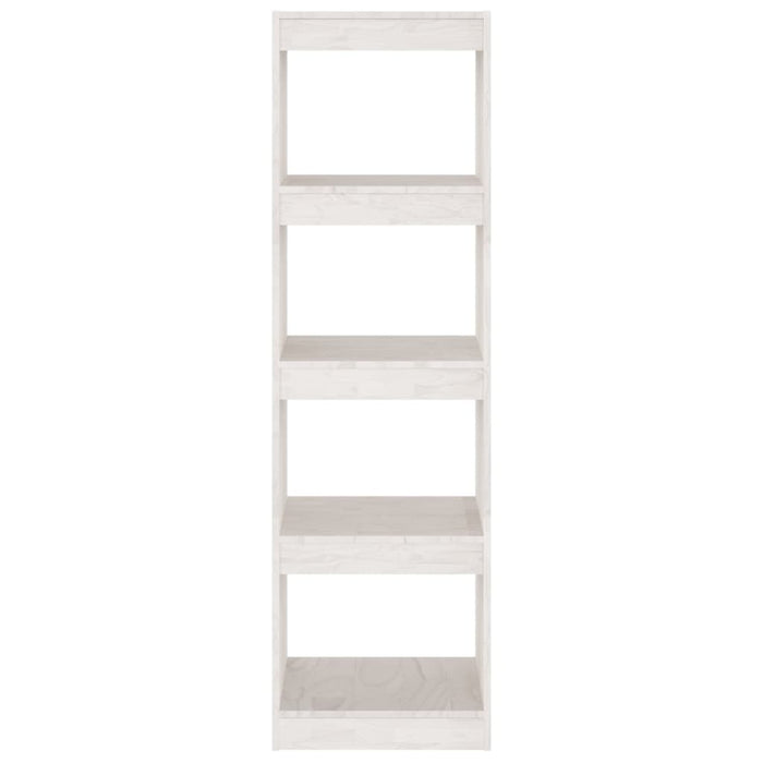 Libreria/Divisorio Bianco 40x30x135,5 cm Legno Massello di Pino cod mxl 24939