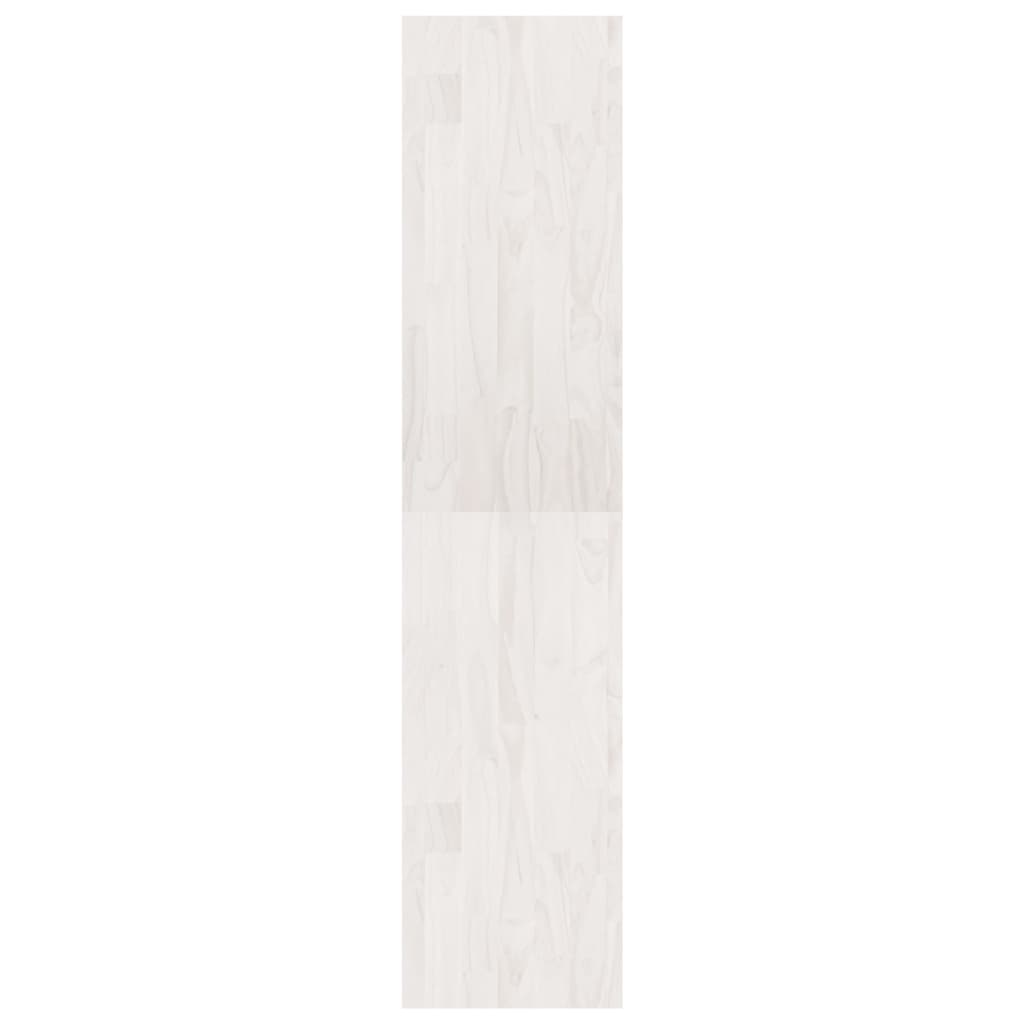 Libreria/Divisorio Bianco 40x30x135,5 cm Legno Massello di Pino cod mxl 24939