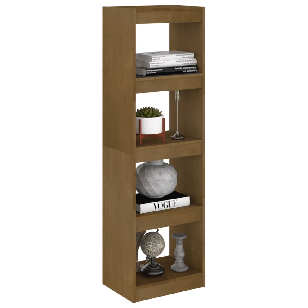 Libreria/Divisorio Miele 40x30x135,5 cm Legno Massello di Pino 808146