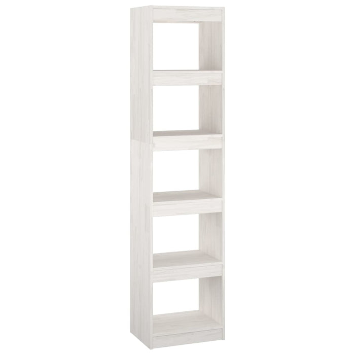 Libreria/Divisorio Bianco 40x30x167,5 cm in Massello di Pino cod mxl 8857