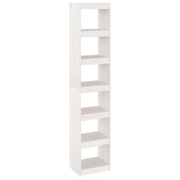 Libreria/Divisorio Bianco 40x30x199cm in Legno Massello di Pino cod mxl 7313