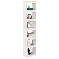 Libreria/Divisorio Bianco 40x30x199cm in Legno Massello di Pino cod mxl 7313