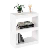 Libreria/Divisorio Bianco 60x30x71,5 cm in Massello di Pino 808159