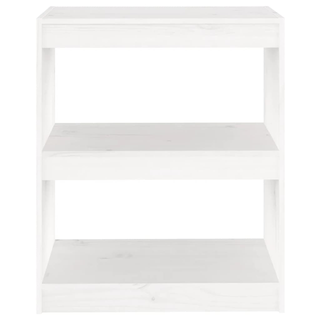 Libreria/Divisorio Bianco 60x30x71,5 cm in Massello di Pino 808159