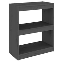 Libreria/Divisorio Grigio 60x30x71,5 cm in Massello di Pino cod mxl 47520