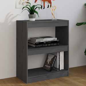 Libreria/Divisorio Grigio 60x30x71,5 cm in Massello di Pino cod mxl 47520