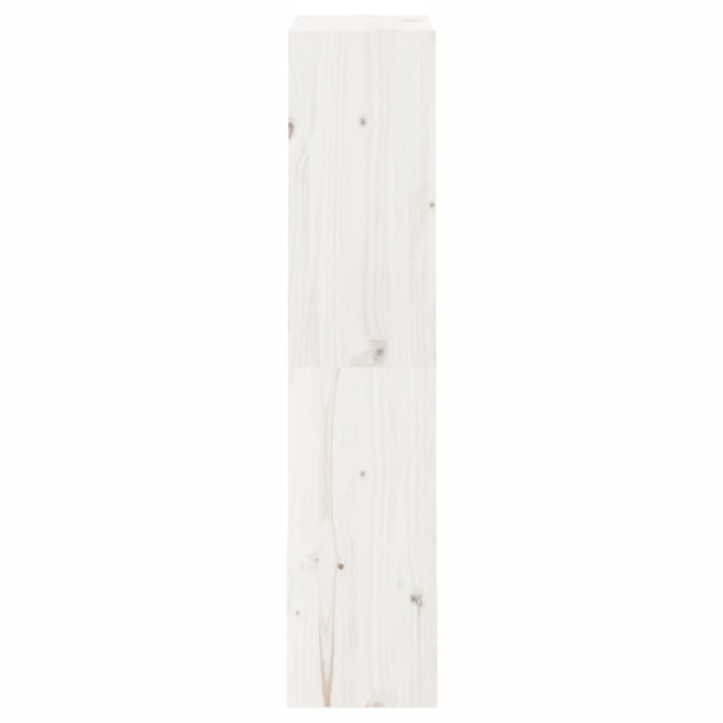 Libreria/Divisorio Bianco 60x30x135,5 cm Legno Massello di Pino cod mxl 11871