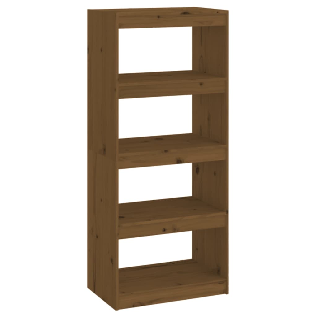 Libreria/Divisorio Miele 60x30x135,5 cm Legno Massello di Pino 808171