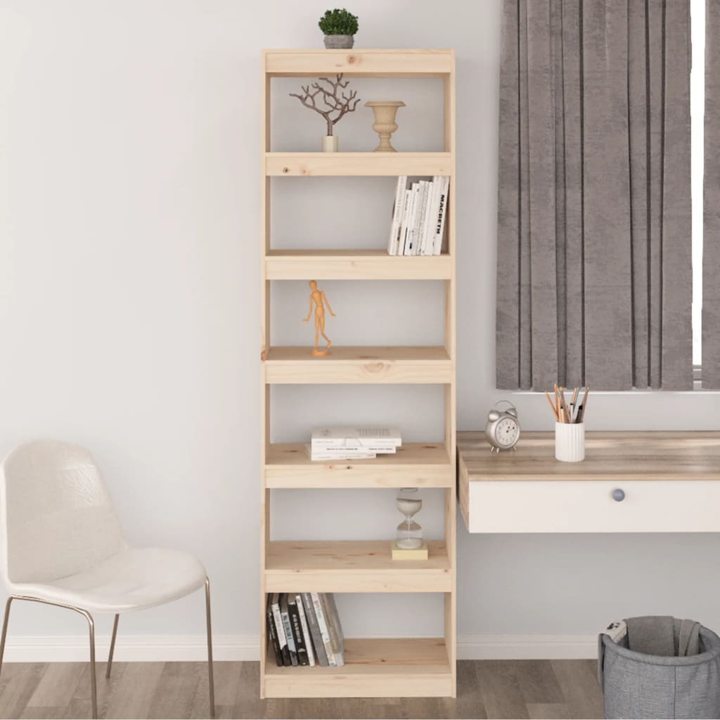 Libreria/Divisorio 60x30x199,5 cm in Legno Massello di Pino cod mxl 13993